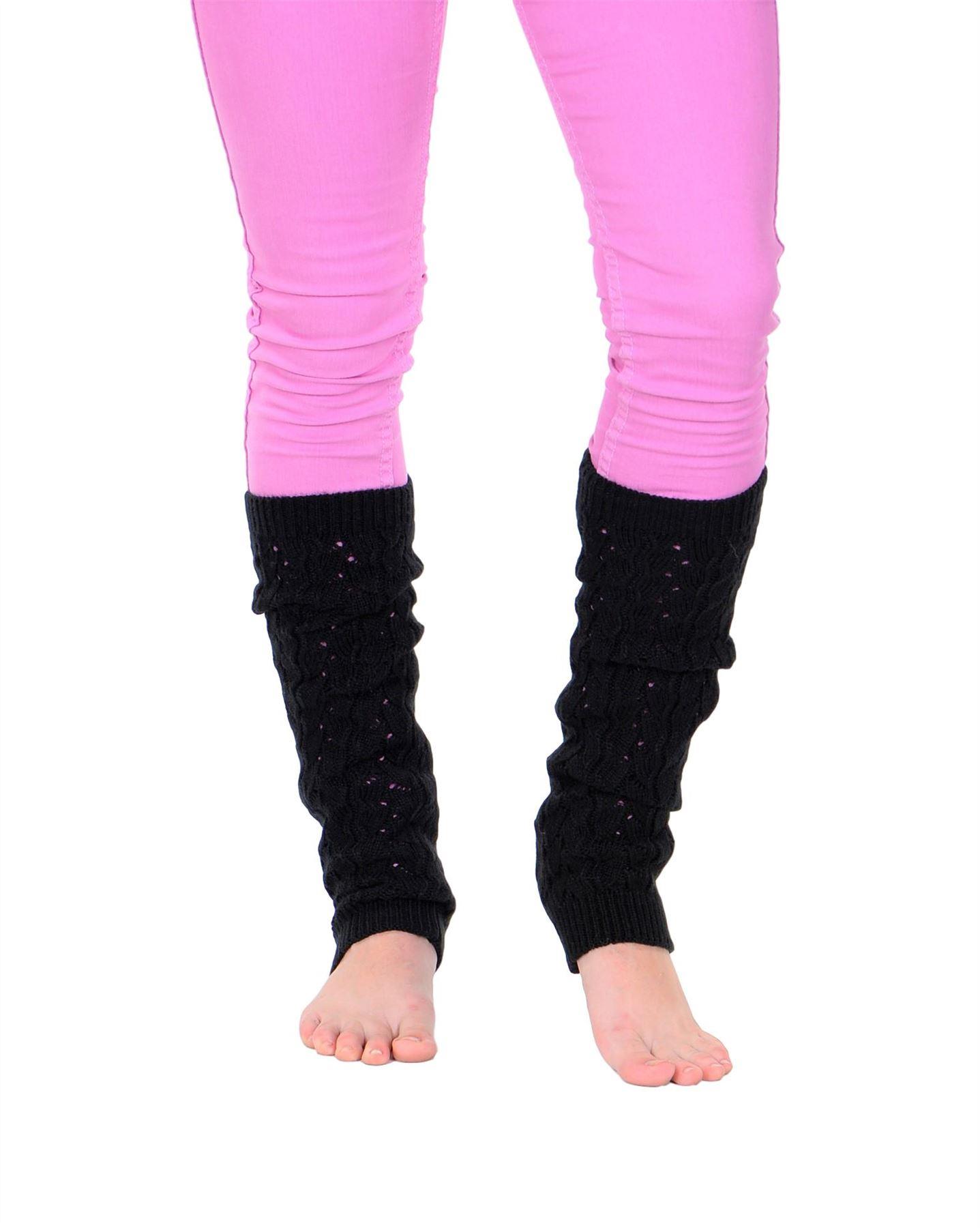Calcetines largos de ganchillo tejidos con cable KESIS para mujer - Imagen 13 de 16
