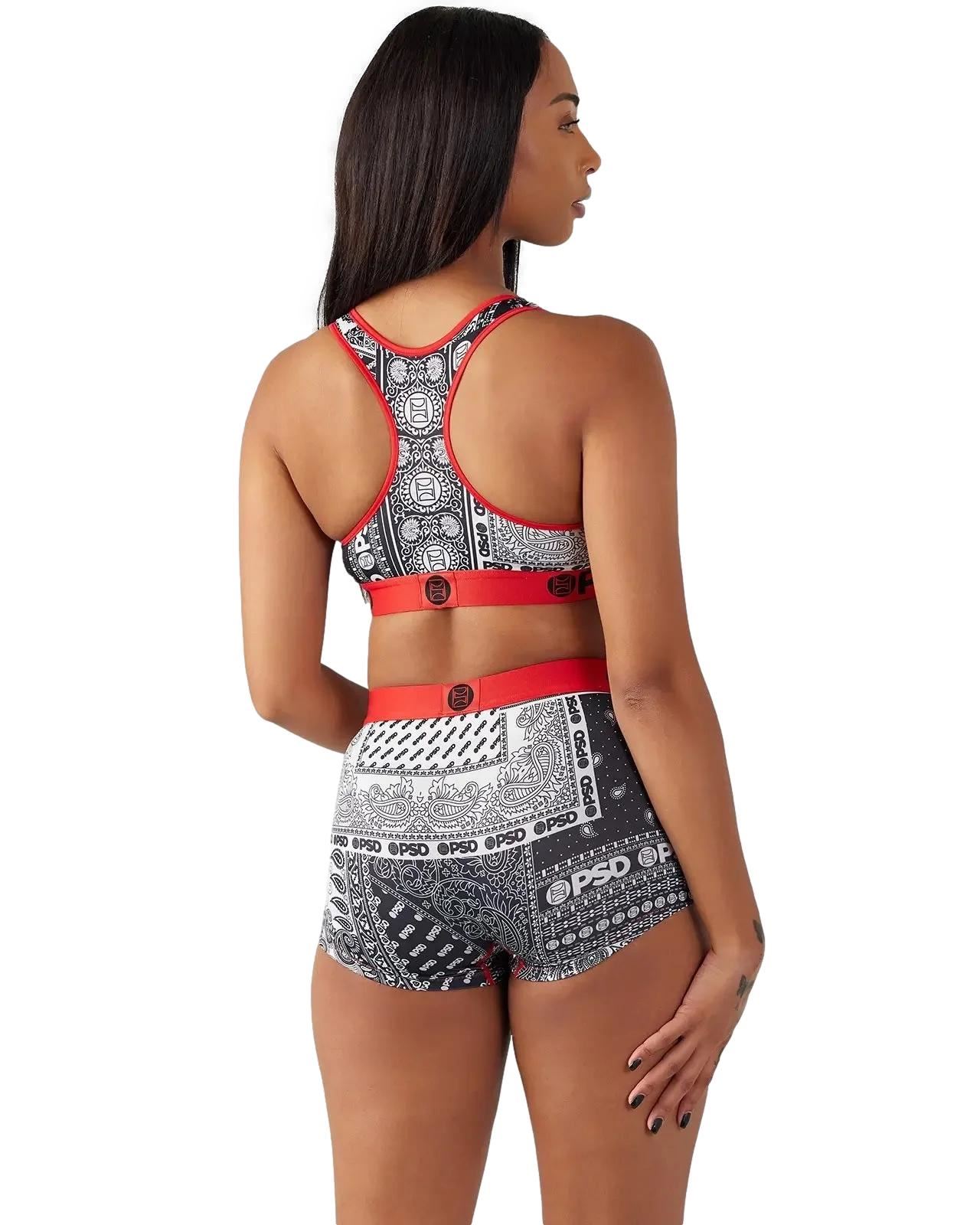 PSD Womens Infrared Patchwork Boyshorts Multi - Picture 9 of 42