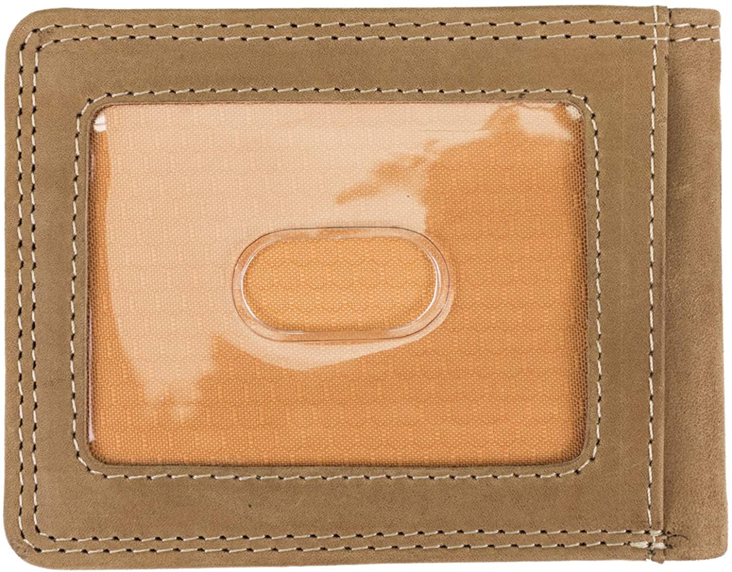 Timberland Pro schmale Herren-Geldbörse aus Leder mit RFID-Faltung und Ausweisfenster hinten - Bild 13 von 17
