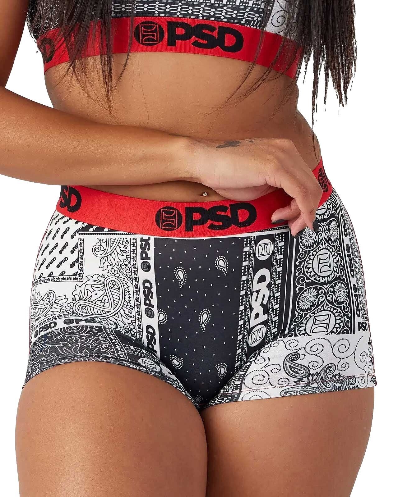 PSD Womens Infrared Patchwork Boyshorts Multi - Picture 8 of 42