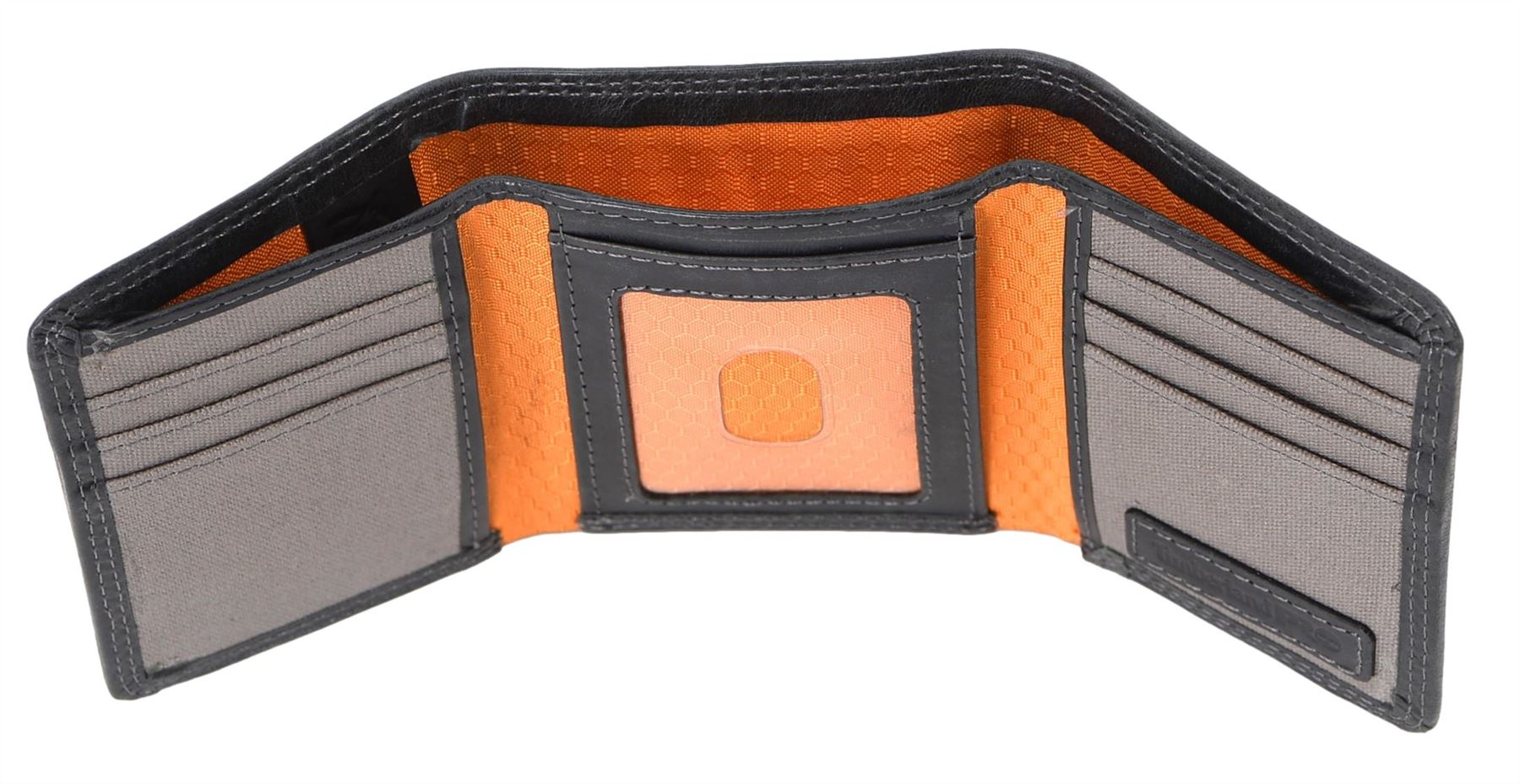 Timberland PRO Men's RFID Trifold Leather Wallet with ID Window - Picture 8 of 9