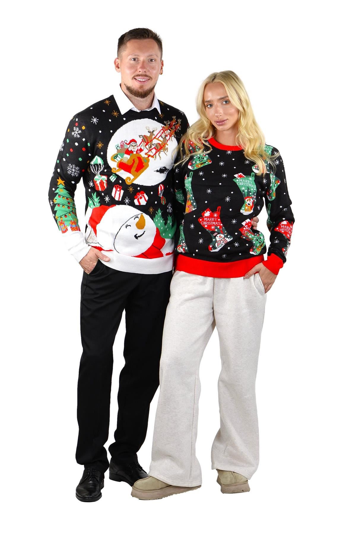 SOCAL LOOK Ugly Christmas Sweater for Women - Funny Holiday Pullover - Picture 14 of 21