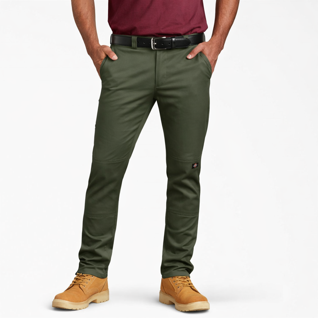 Dickies Men’s WP811 Skinny Straight Double Knee Work Pants