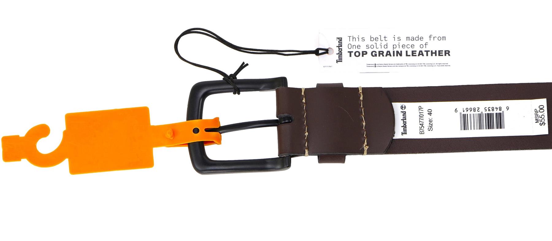 Timberland Men's Genuine Leather Belt – Classic, Casual Everyday Dress Belt - Picture 19 of 19