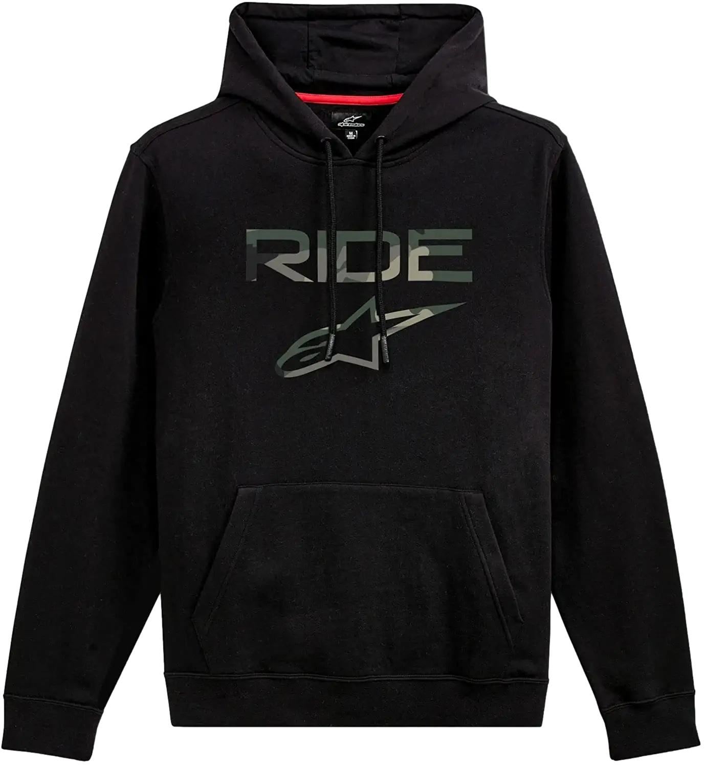 Alpinestars Men's Ride 2.0 Camo Long Sleeve Hoodie Black Small - Picture 3 of 4