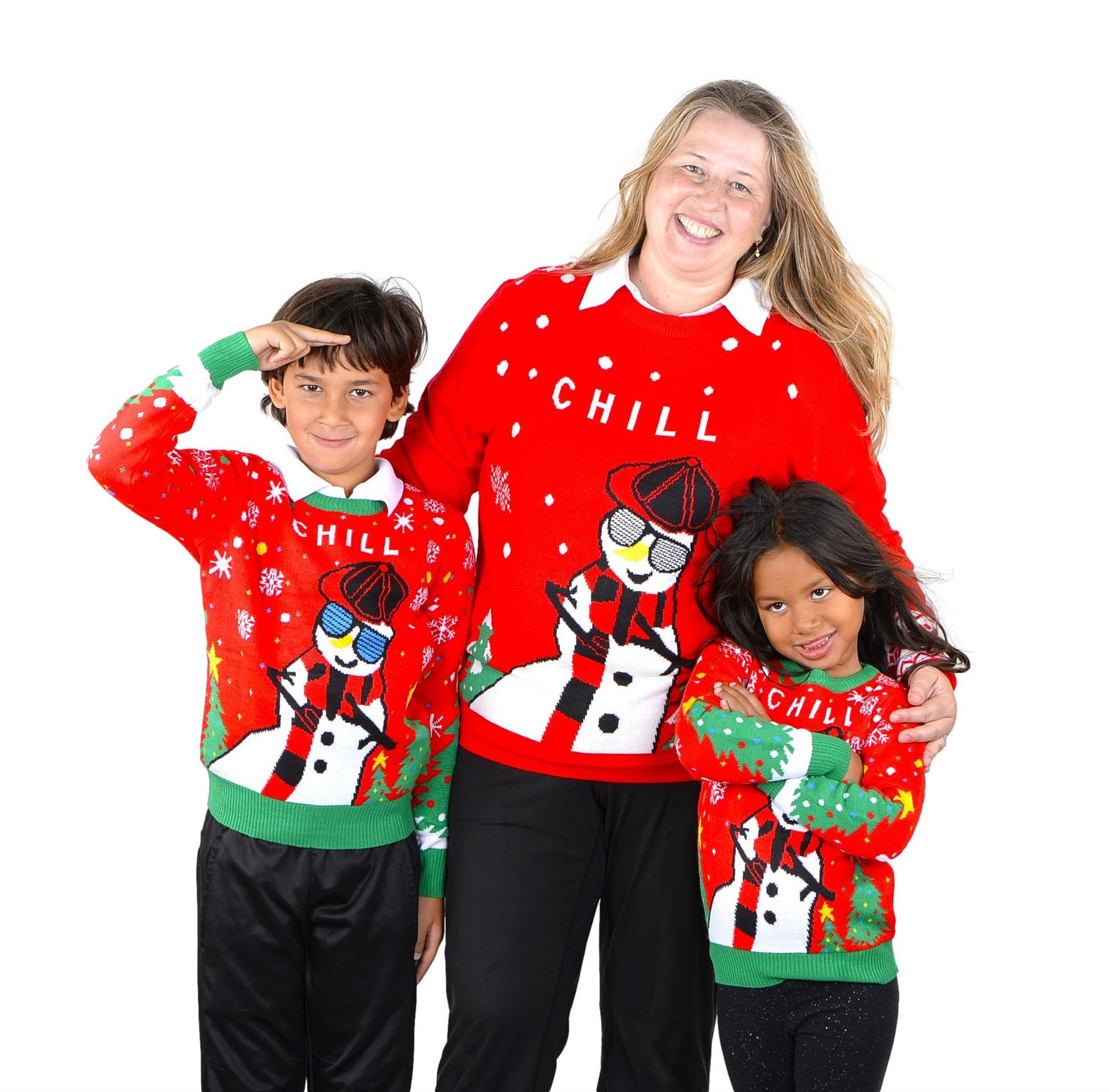 SOCAL LOOK Kids Ugly Christmas Sweater - Funny Holiday Pullover for Boys & Girls - Picture 2 of 12