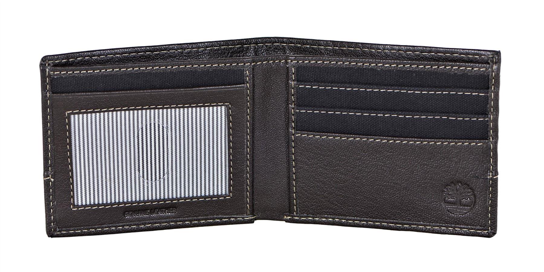 Timberland Men's Canvas Leather Billfold Wallet with Key FOB - Picture 9 of 25