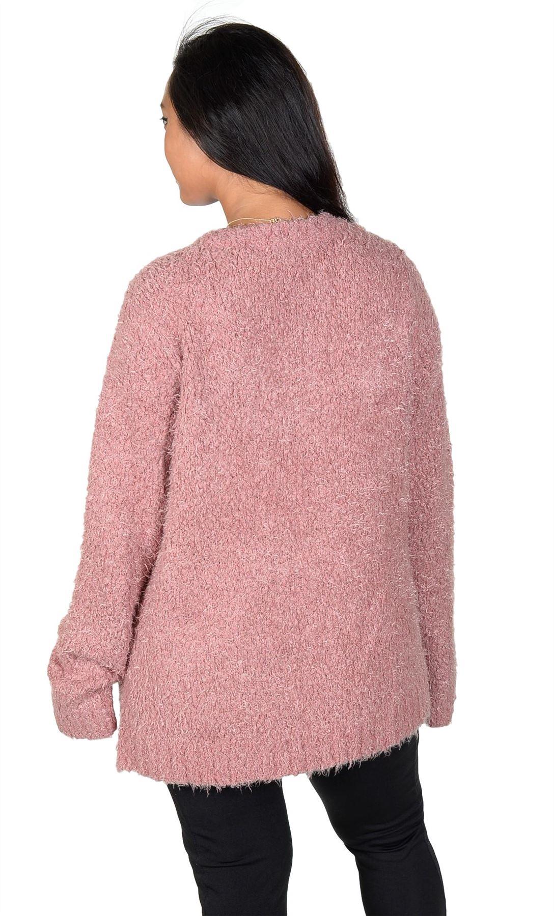 RWB Women Long Sleeve Chunky Open Sweater Cardigan - Picture 7 of 16