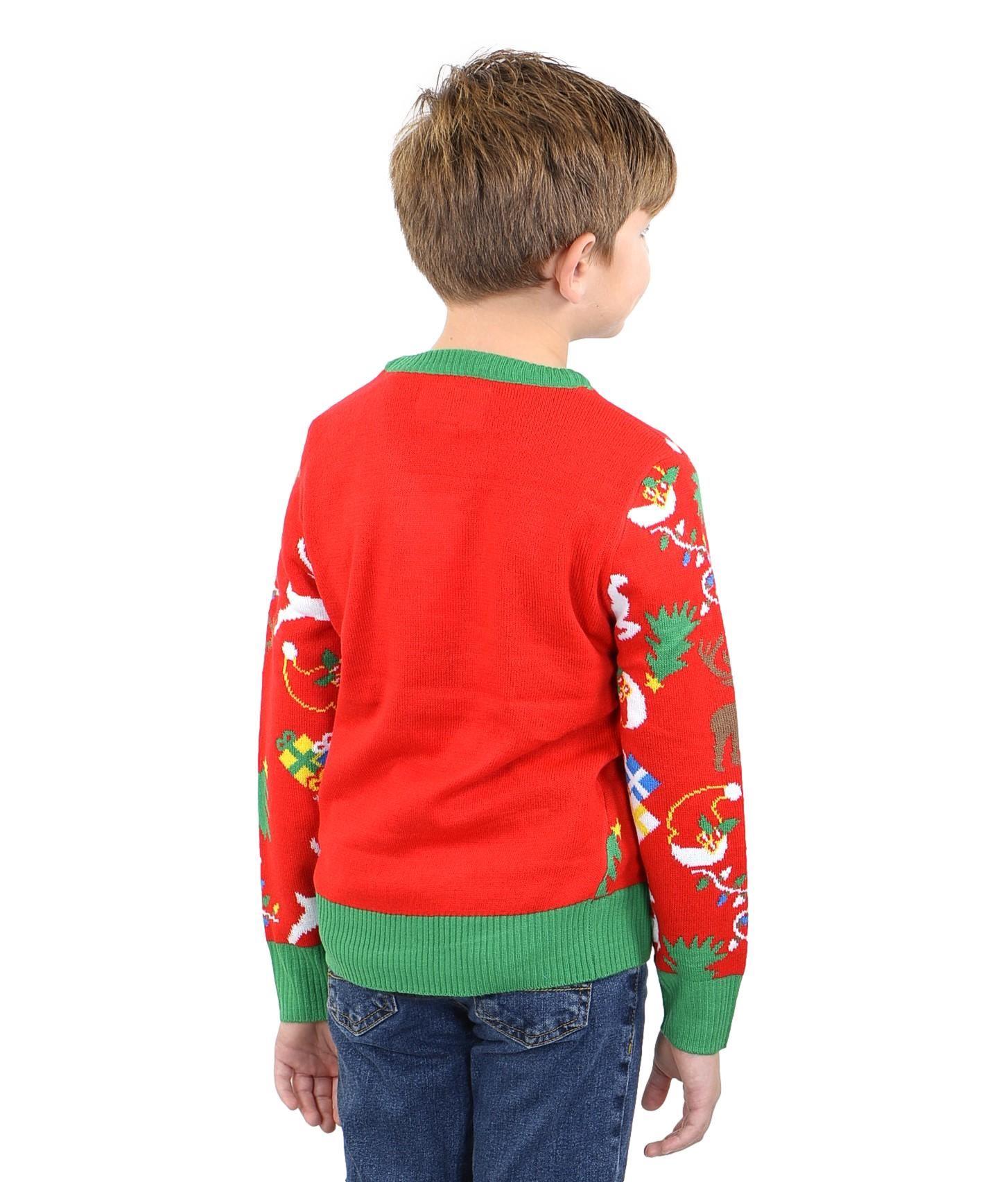 SOCAL LOOK Kinder Ugly Christmas Sweater - Lustiger Urlaubspullover für Jungen & Mädchen - Bild 6 von 11
