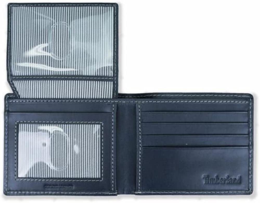 Timberland Men's Genuine Smooth Leather Cloudy Passcase Bifold Wallet - Picture 27 of 35