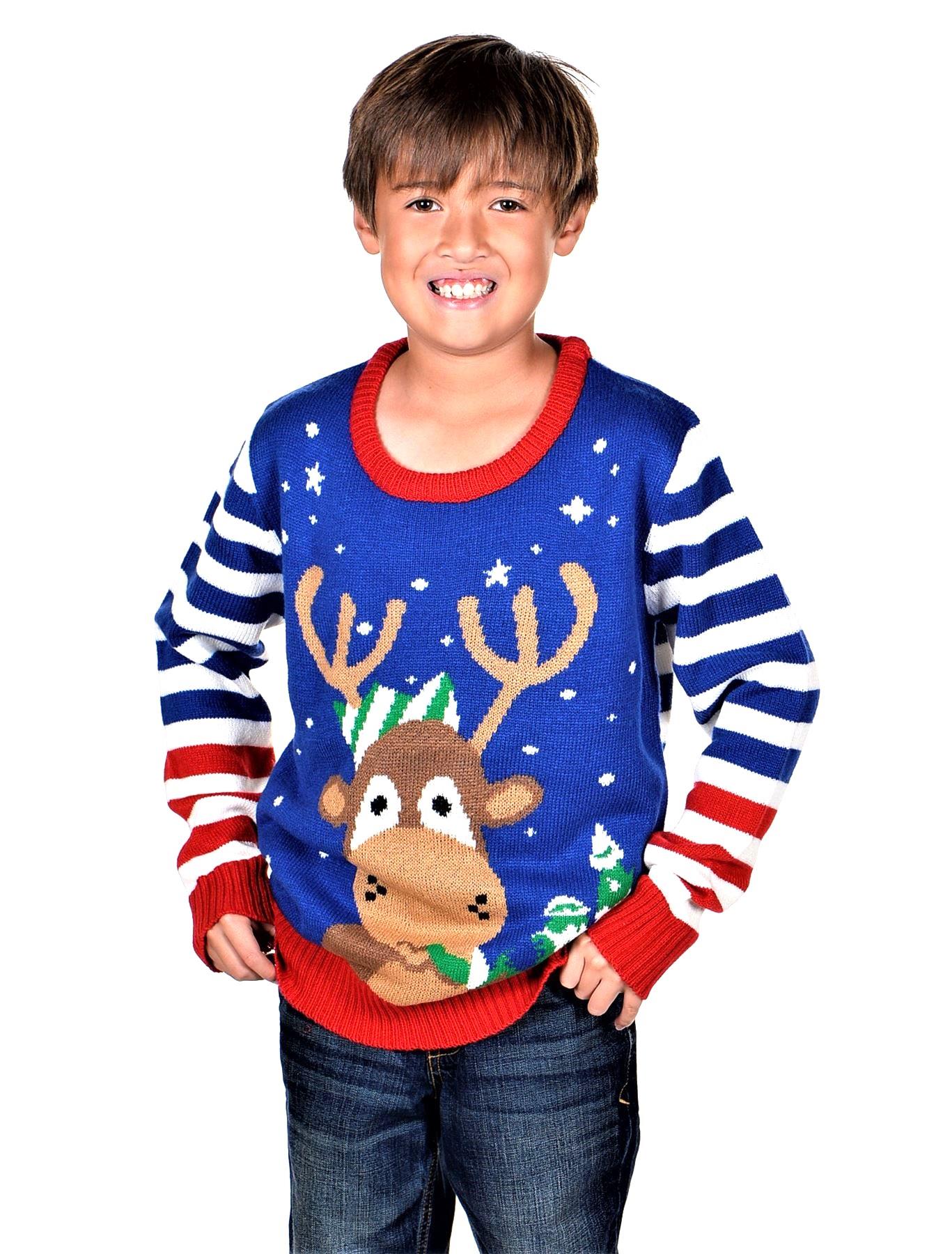 KESIS Kids Ugly Christmas Sweater - Funny Holiday Pullover for Boys & Girls - Picture 10 of 12
