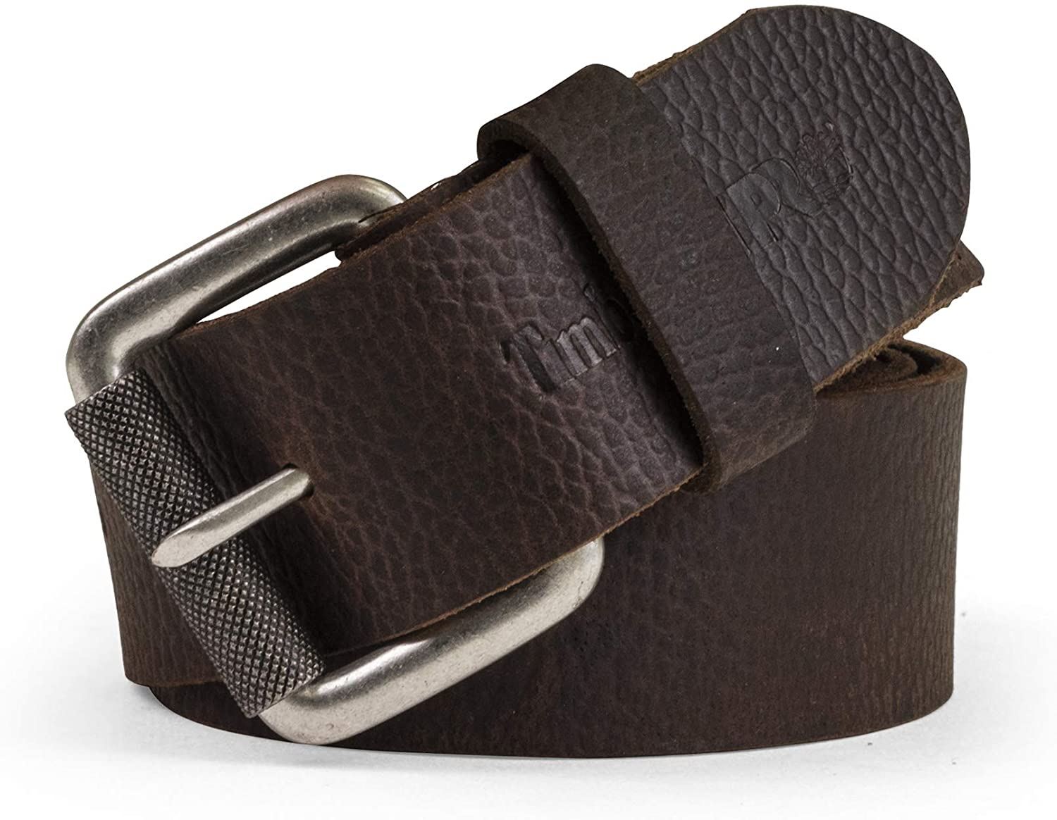 Timberland Pro Herren Echt Vollnarbenleder Gürtel, Gummi Patch Freizeitgürtel - Bild 10 von 10