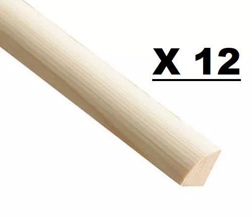 Quadrant Trim Pine Decorative Moulding Flooring Edging Beading Quad 18 & 21mm