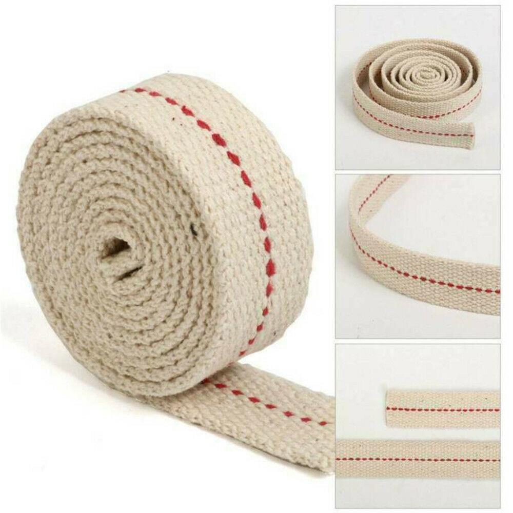 Flat Cotton Wick Paraffin Kerosene Oil Lamp Burner Width 1/2", 5/8", 3/