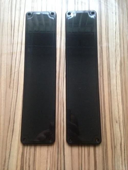 Plastic Door Finger Plates White,black,clear Good Quality Easy to Fit