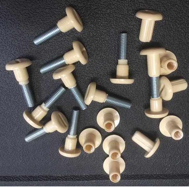 Connecting Jointing Screws Joining Kitchen Cupboard Wardrobe Beige QTY