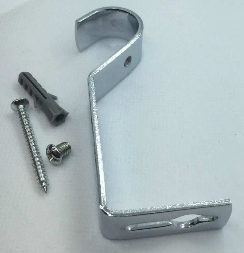 Curtain Pole Rod Bracket Holder Curtain Wall Bracket Chrome Plated