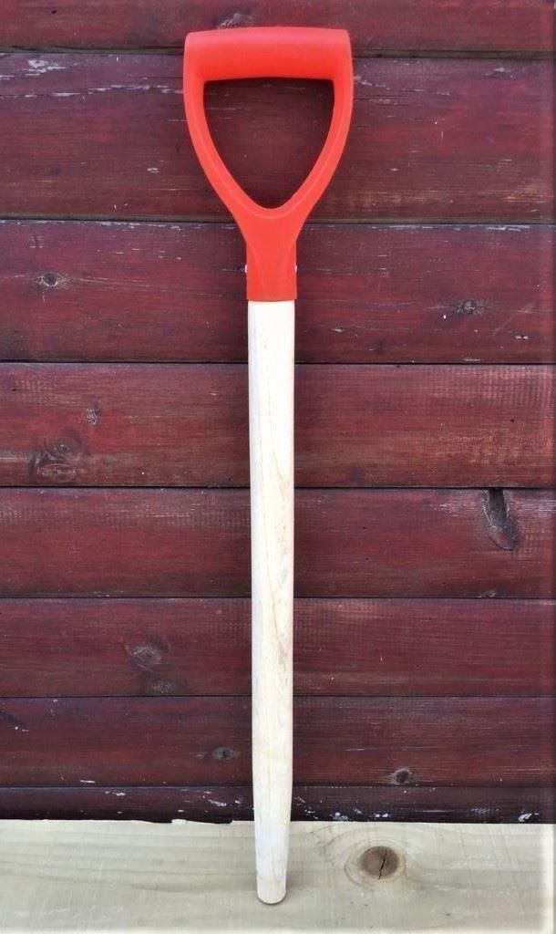 SPADE SHOVEL REPLACEMENT SPARE WOOD WOODEN SHAFT TAPERED D HANDLE