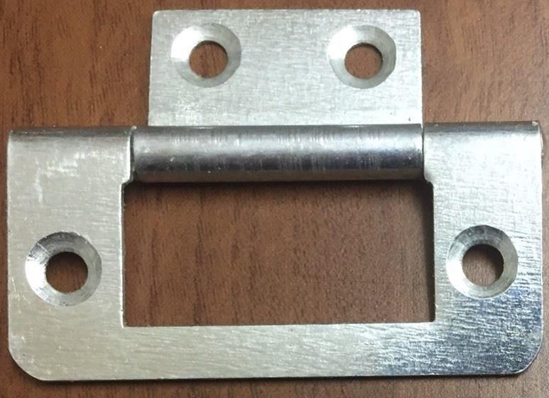 Flush Door Hinge Cupboard Hurl Hurling Zinc Plated 50mm 1 To