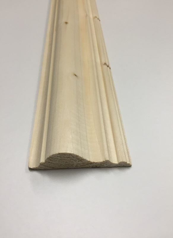Traditional style decorative pine dado rail moulding (70MM Wide x 1200mm Long) - Picture 9 of 11