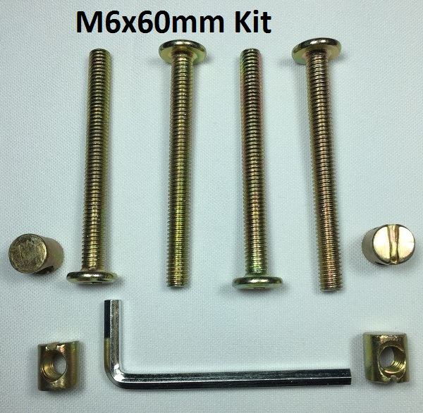 FURNITURE, COT & BED BOLTS. COMPLETE WITH BARREL NUTS AND ALLEN KEY eBay