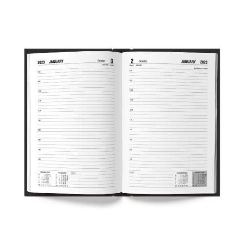 2023 A4 Day To Page Diary Full Page Hardback Casebound Appointment Academic Plan - Picture 3 of 10