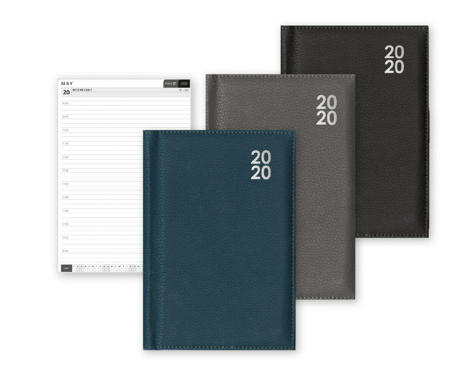 2020 Executive A4 Week To View Desk Premium Padded Diary with Hour Appointments