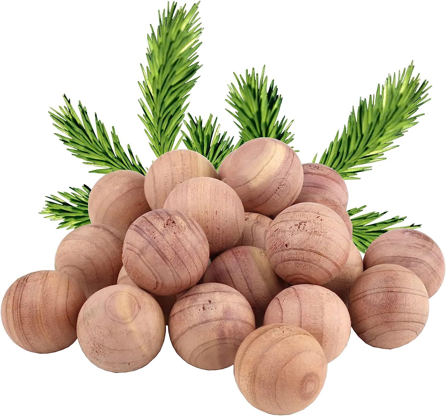 Cedar Wood Balls Moth & Insect Repellent Red Cedar Wood Balls 100% Natural - Picture 7 of 13