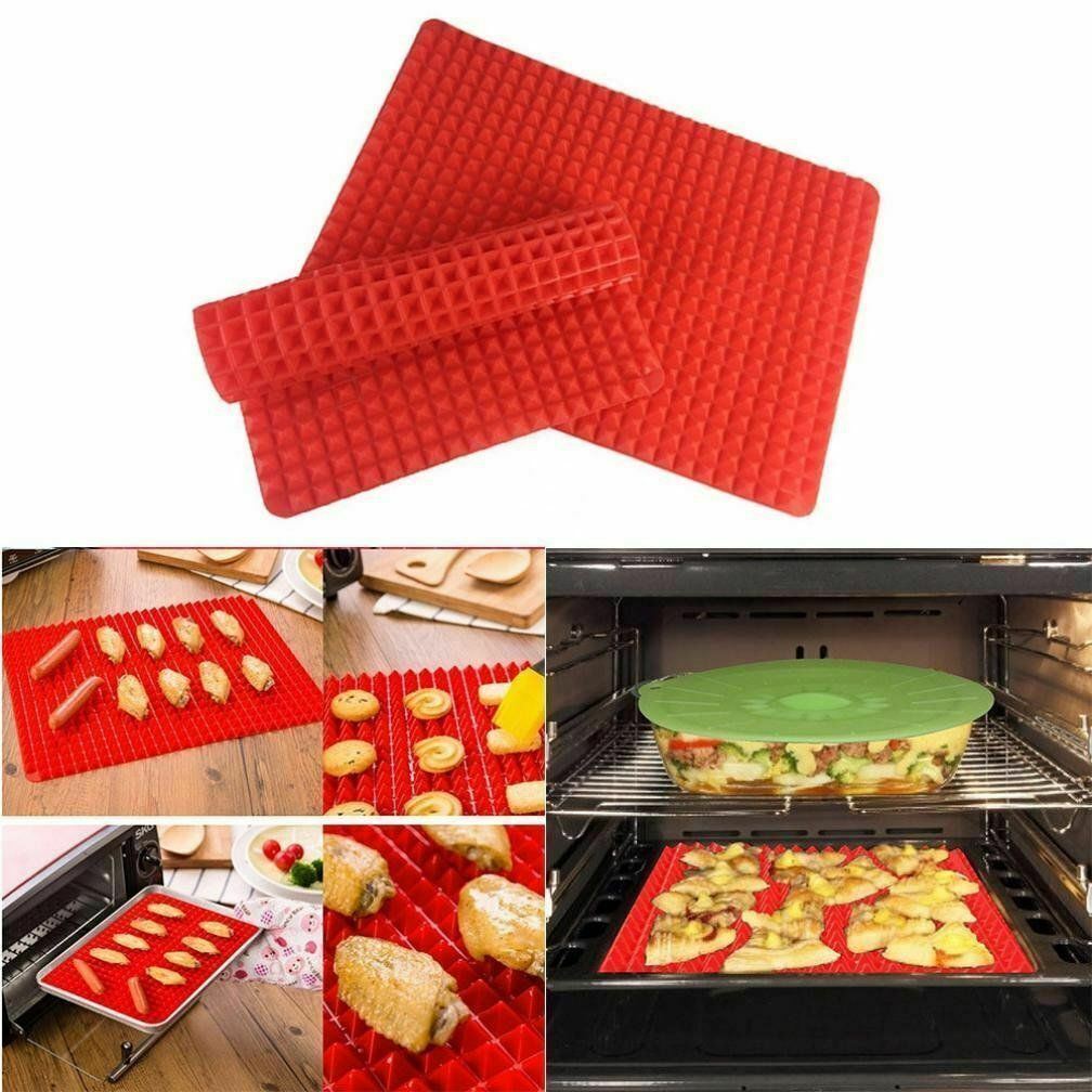 Pyramid Pan Fat Reducing Non Stick Silicone Cooking Mat Oven Baking Tray - Picture 11 of 19