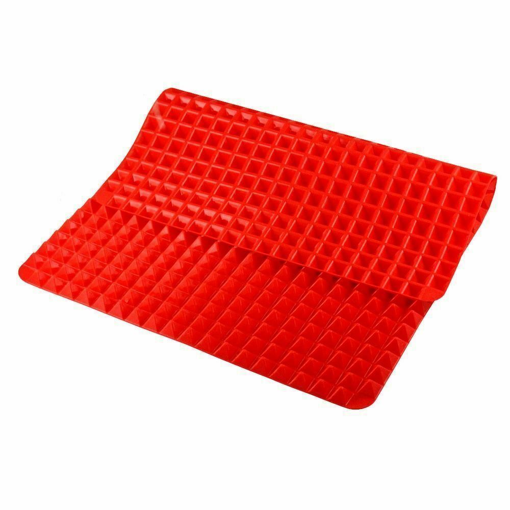 Pyramid Pan Fat Reducing Non Stick Silicone Cooking Mat Oven Baking Tray - Picture 14 of 19