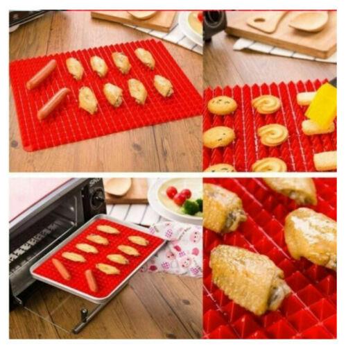 Pyramid Pan Fat Reducing Non Stick Silicone Cooking Mat Oven Baking Tray - Picture 16 of 19