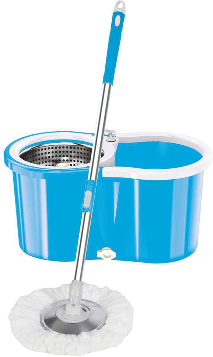 360° Rotating Spin Mop Floor Mop Dry Bucket Set With 2 Microfibre Cleaning Head - Picture 8 of 16