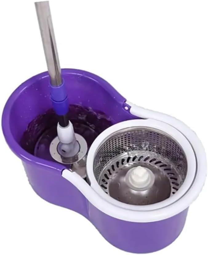 360° Rotating Spin Mop Floor Mop Dry Bucket Set With 2 Microfibre Cleaning Head - Picture 11 of 16