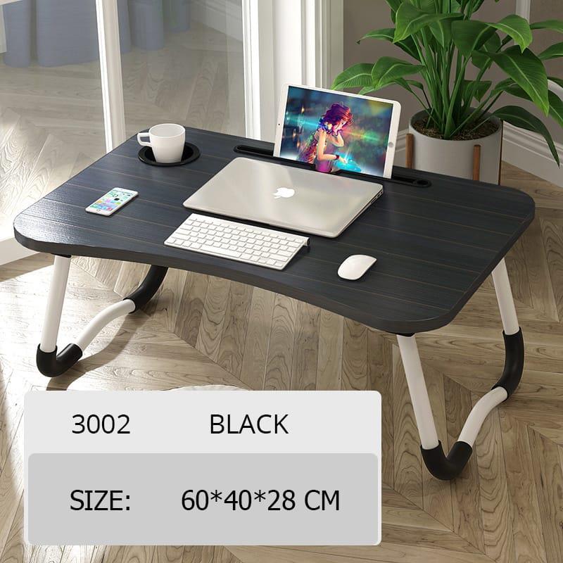 Laptop Bed Table Lap Standing Desk with Foldable Legs & Cup Slot Sofa Bed Stand - Picture 11 of 39