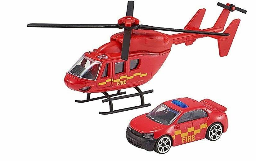 Teamsterz Emergency Response Toy Helicopter Car Rescue Police Fire Vehicle - Picture 5 of 9
