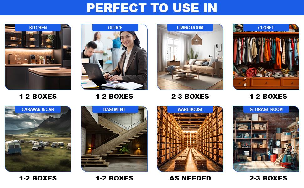 Interior Dehumidifiers 500ml Home Damp Moisture Absorber Disposable Dehumidifier - Picture 77 of 90