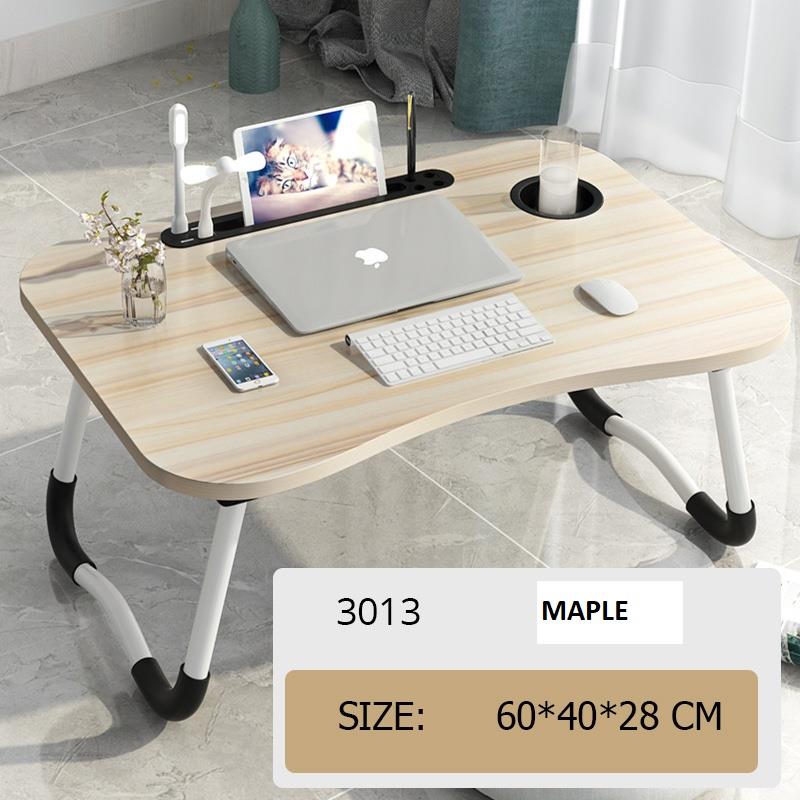 Laptop Bed Table Lap Standing Desk with Foldable Legs & Cup Slot Sofa Bed Stand - Picture 26 of 39