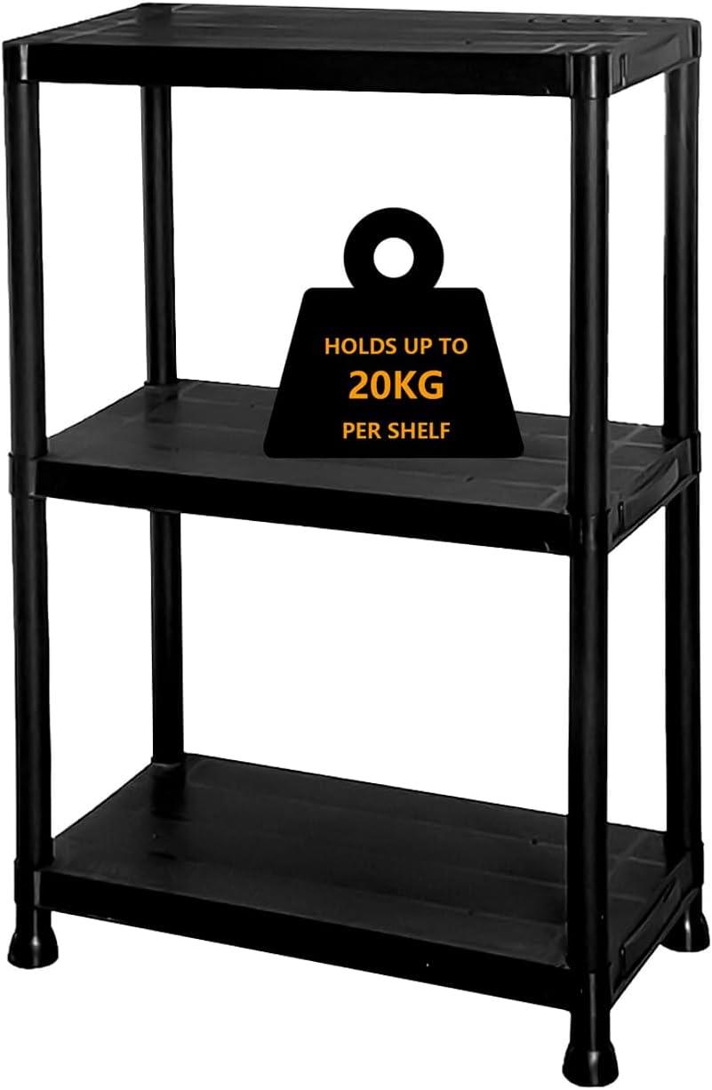 3/4/5 Tier Plastic Shelving Home Storage Heavy Duty Garage Racking Organiser