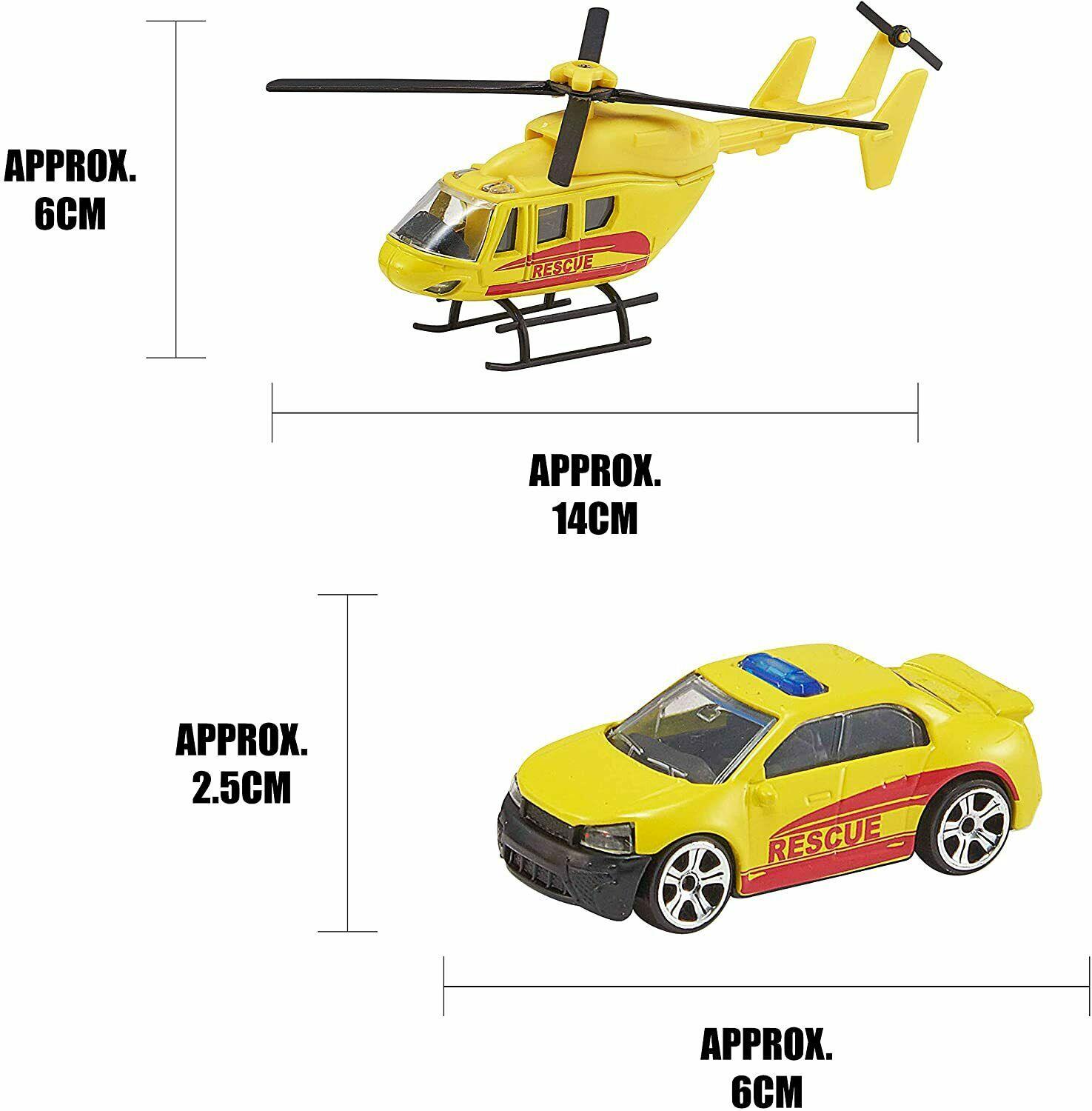 Teamsterz Emergency Response Toy Helicopter Car Rescue Police Fire Vehicle - Picture 9 of 9