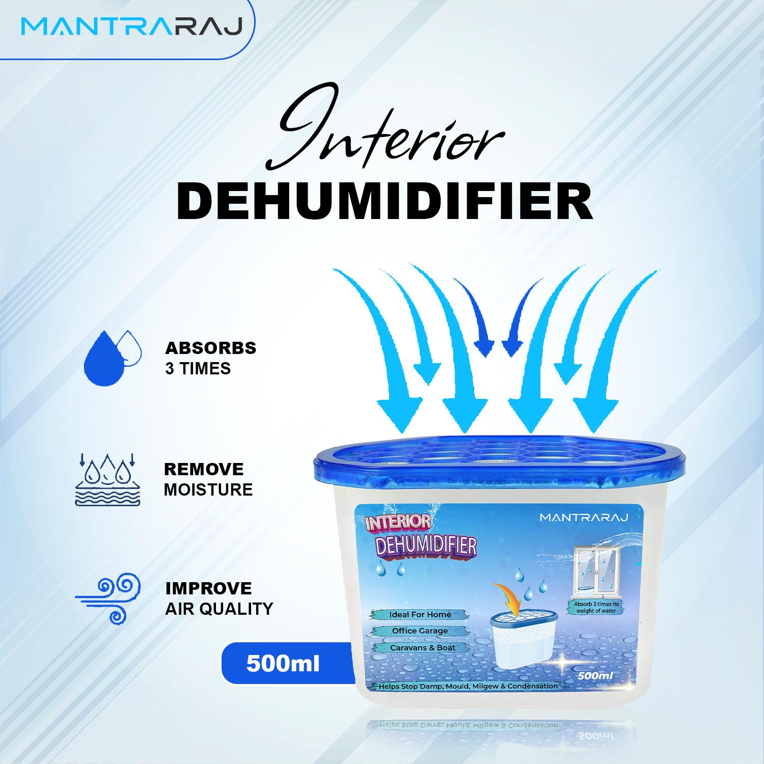 Interior Dehumidifiers 500ml Home Damp Moisture Absorber Disposable Dehumidifier - Picture 35 of 90