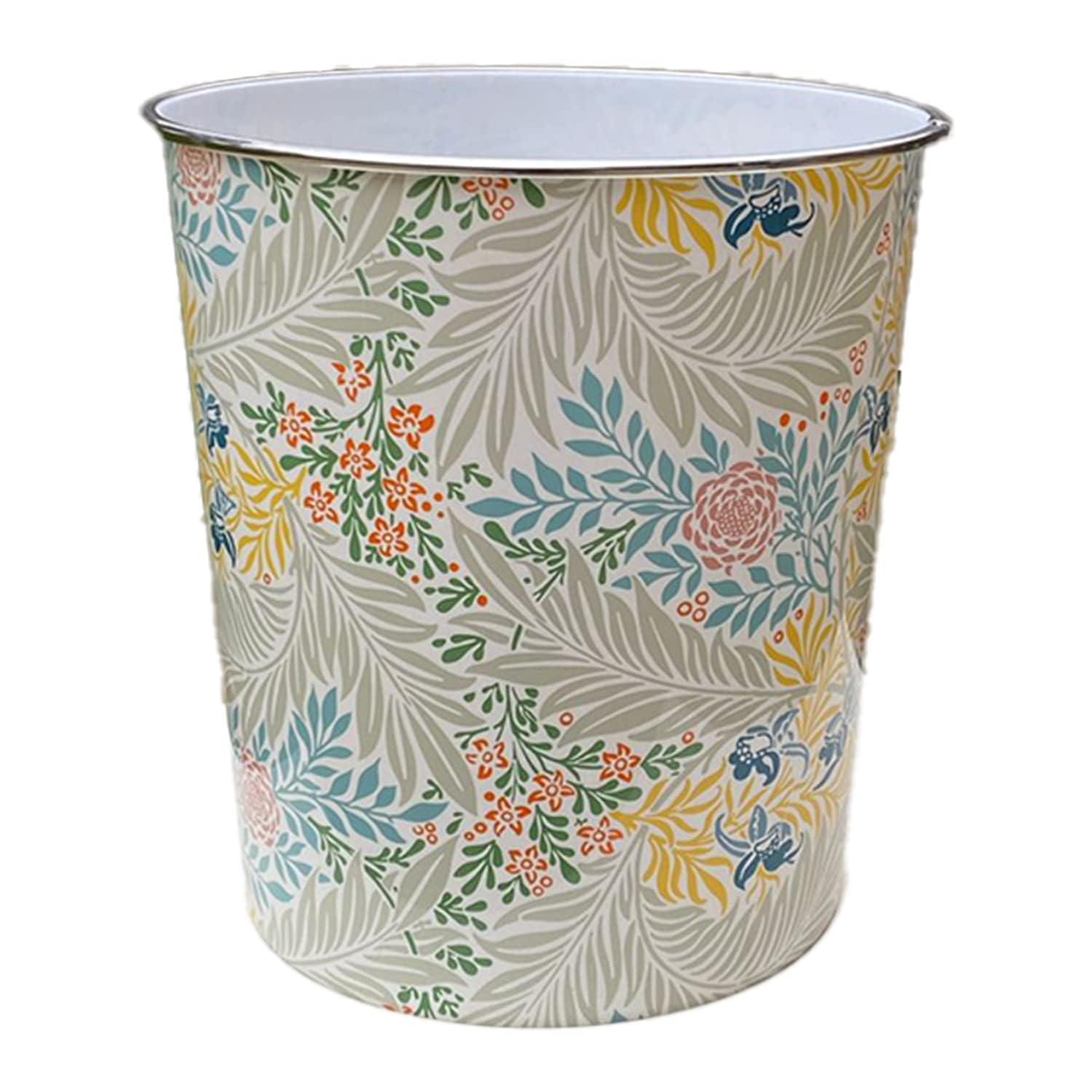 7.7L Plastic Waste Paper Dust Bin Round Rubbish Bin For Office Bathroom Kitchen - Picture 25 of 60