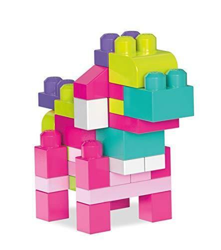Mega Bloks 60 Pieces Classic Builders Big Building in Pink and Blue Bag - Picture 10 of 10