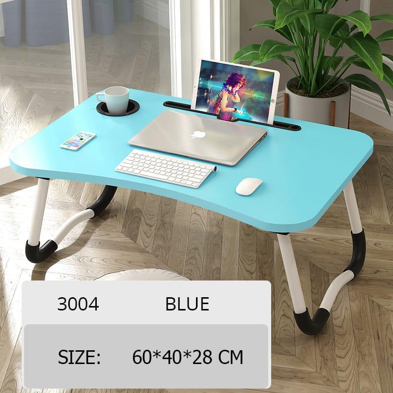 Laptop Bed Table Lap Standing Desk with Foldable Legs & Cup Slot Sofa Bed Stand - Picture 18 of 39