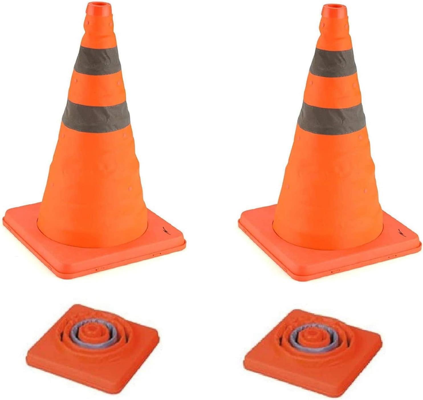 18" Pop Up Collapsible Safety Traffic Warning Cone Car Van Caravan Motorhome - Picture 14 of 24