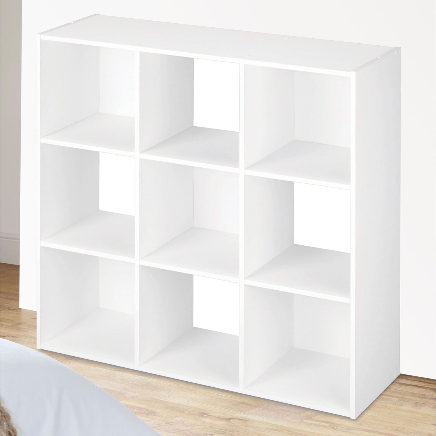 9 Cube Wooden Bookcase Shelving Display Shelves Storage Unit Wood Shelf