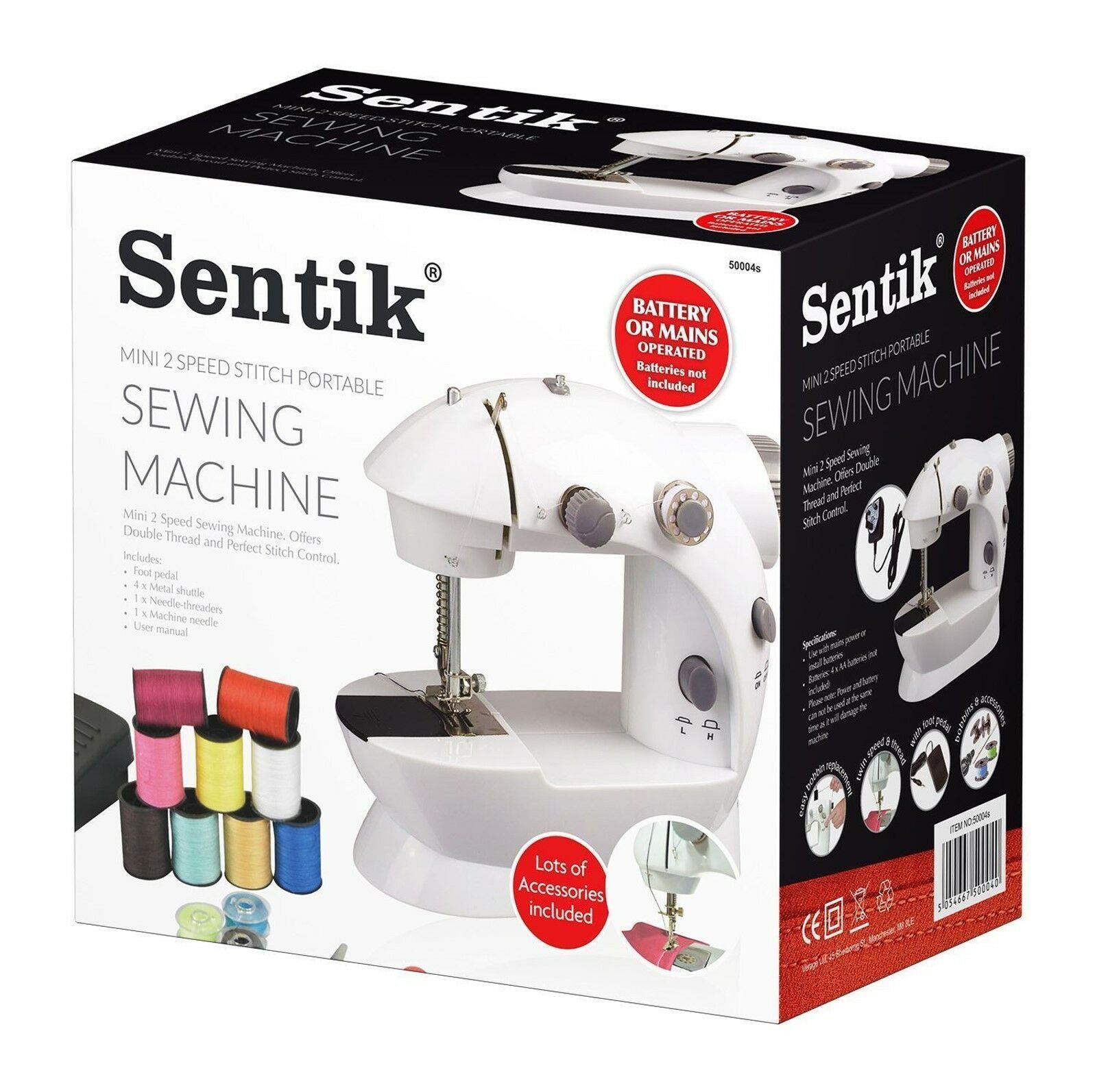 Electric Mains Battery Powered Portable Handheld Mini Stitch Sewing