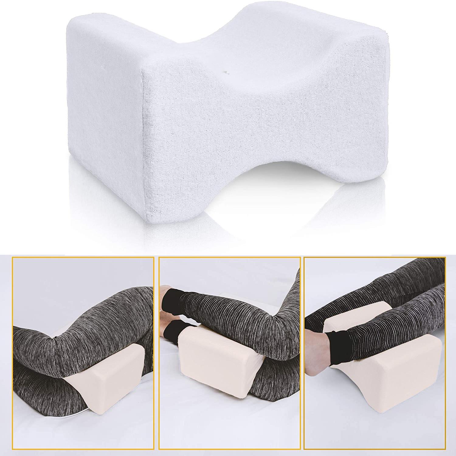 Contour Memory Foam Leg Pillow Orthopaedic Firm Back Hips & Knee