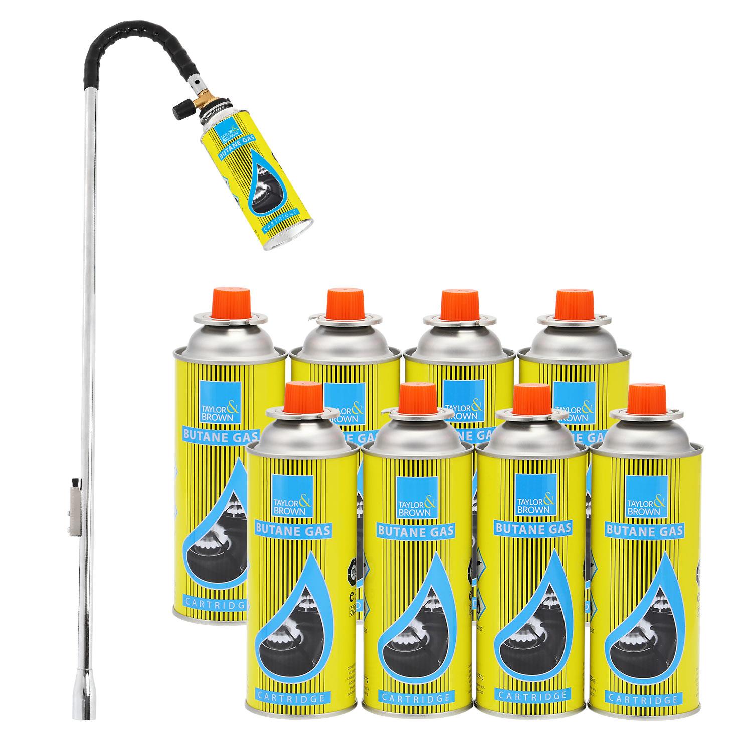 Outdoor Garden Weed Burner Killer Wand Butane Gas Blowtorch Weeds Moss