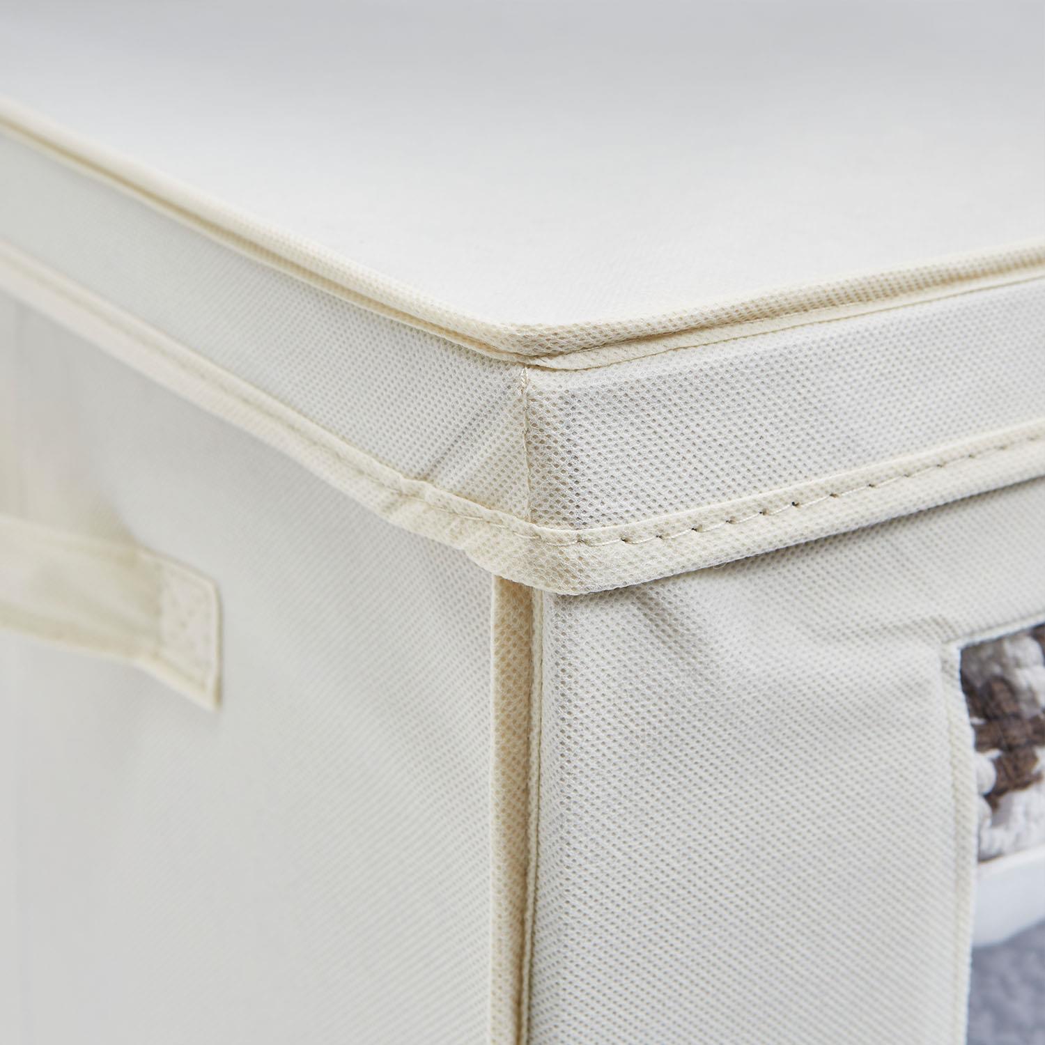 66L Large Collapsible Storage Box Foldable Canvas Cubes Laundry Basket