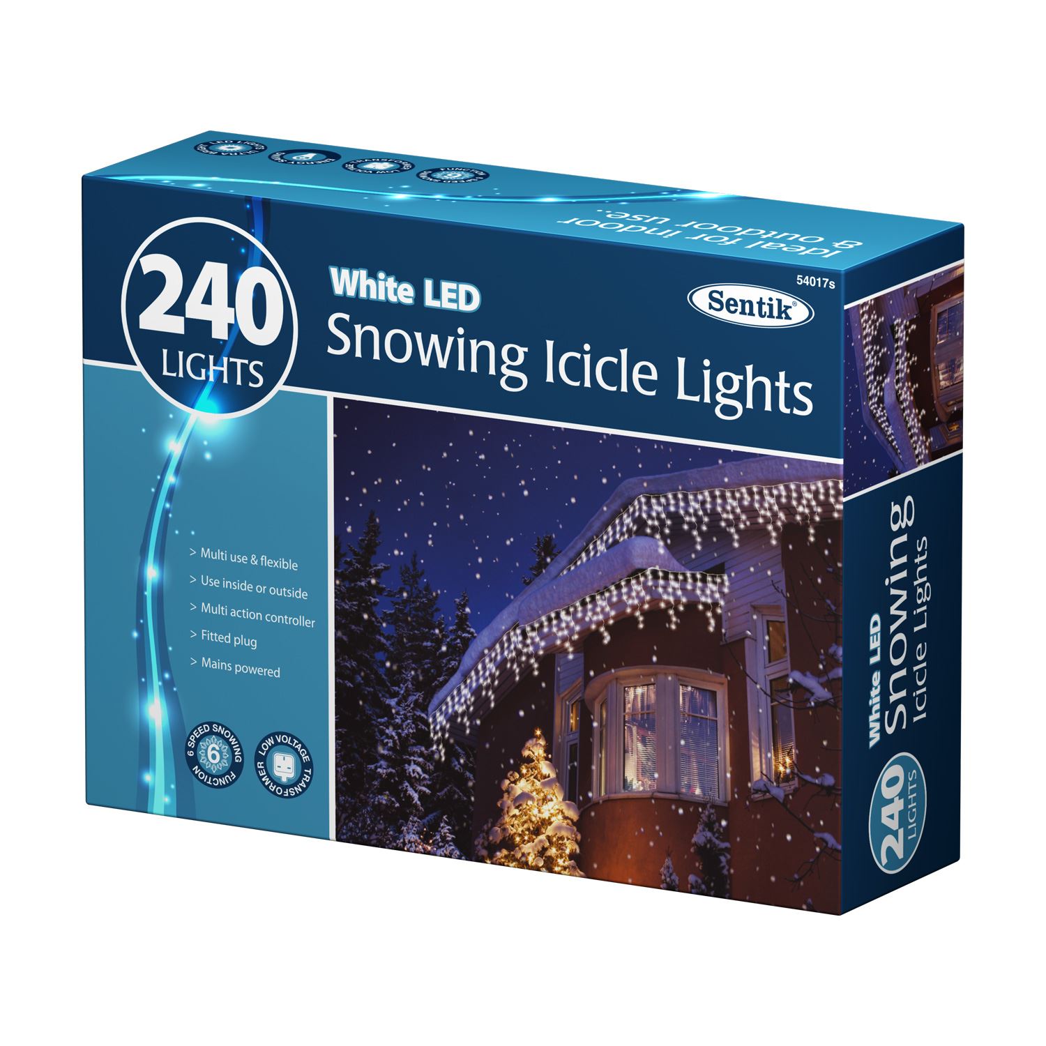 Christmas Led White Snowing Icicle Bright Party Wedding Xmas Outdoor